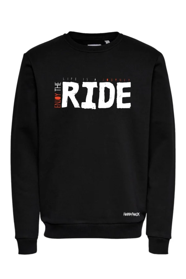 czarna bluza z napisem ride
