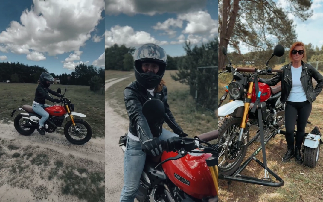 Motocyklistka