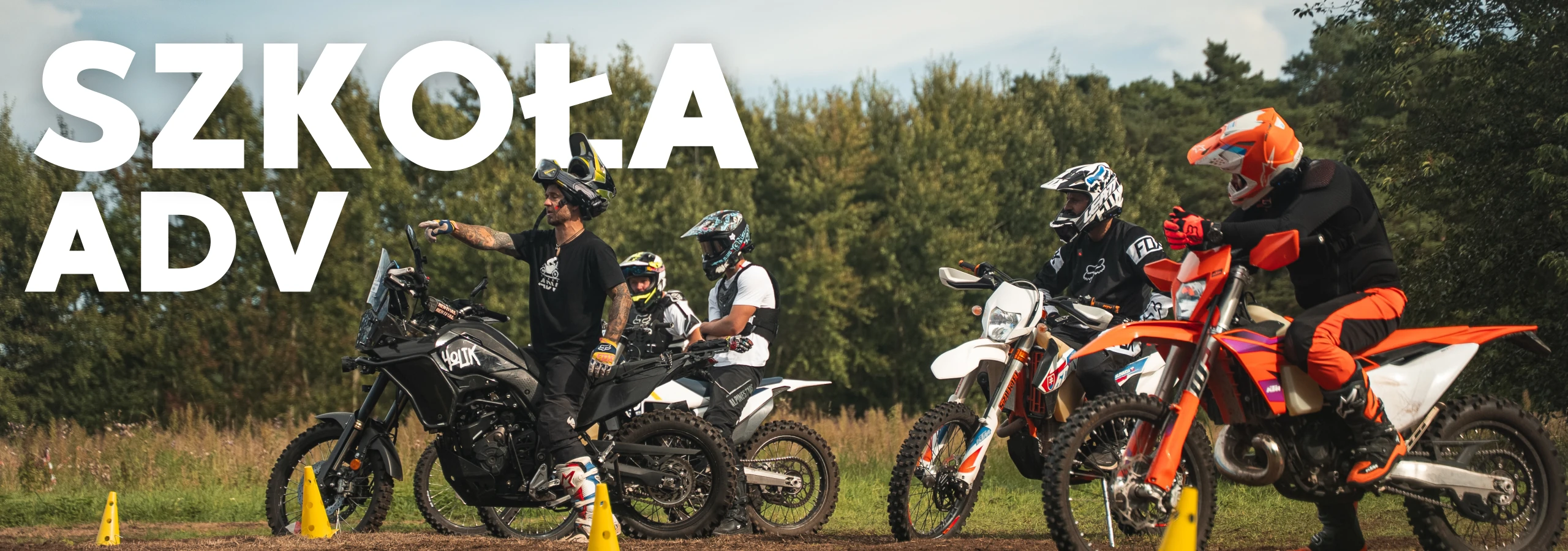 Szkolenie motocyklowe szkolenie motocyklistów na polanie