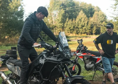 Motocykliści podczas szkolenia