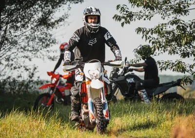 Motocykliści podczas szkolenia